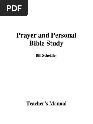 Prayer And Personal Bible Study Teachers Pdf Lord S Prayer Prayer