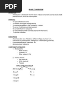 Procedure Checklist of Blood Transfusion