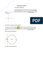 creating circles on geogebra instructions for lesson