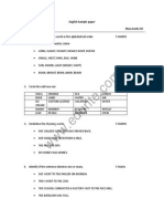 English Sample Paper Class:2 Max - Marks:50