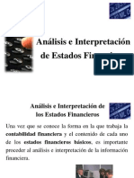 Presentacion de Analisis e Interpretacion de Estados Financieros