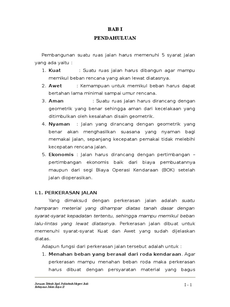 Teknik Jalan Raya Pdf