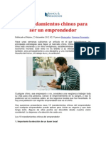 Libro (10 Mandamientos Chinos para Ser Un Emprendedor)