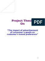 Impact of Advertisement