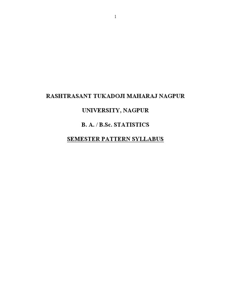 B.A - B.SC - Statistics - Semester - Pattern2013 PDF | PDF | Sampling ...