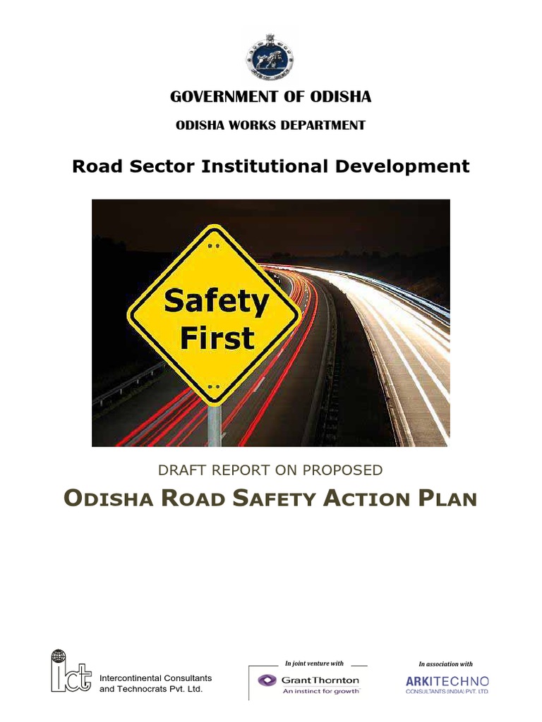 Odisha Road Safety Action Plan | PDF | Traffic Collision | Road Traffic ...