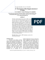 Analysis of TSDC Thermogram of Bio-Magneto Electrets of L-Serine