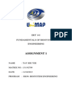 Fundamentals of Biosystems Engineering Assignment 1