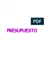 PRESUPUESTO