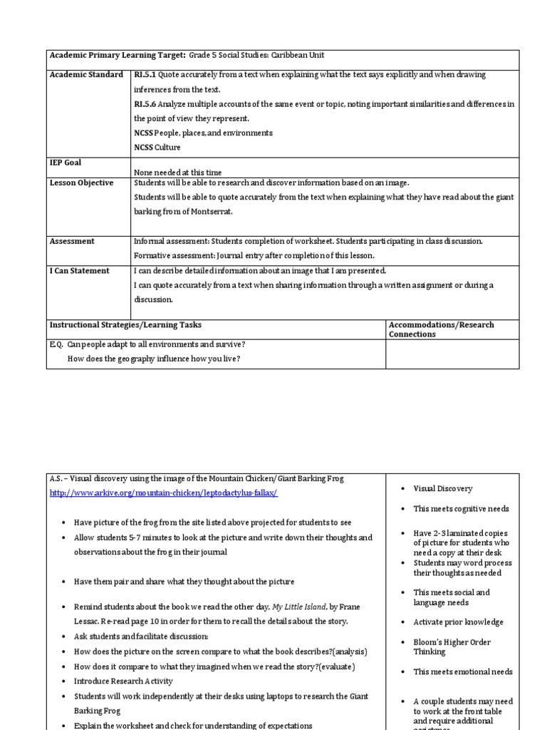 ssfall2014 lesson plan | Educational Assessment | Lesson Plan