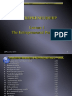 Entrepreneurship The Entrepreneurial Perspective: 26 November 2014 1