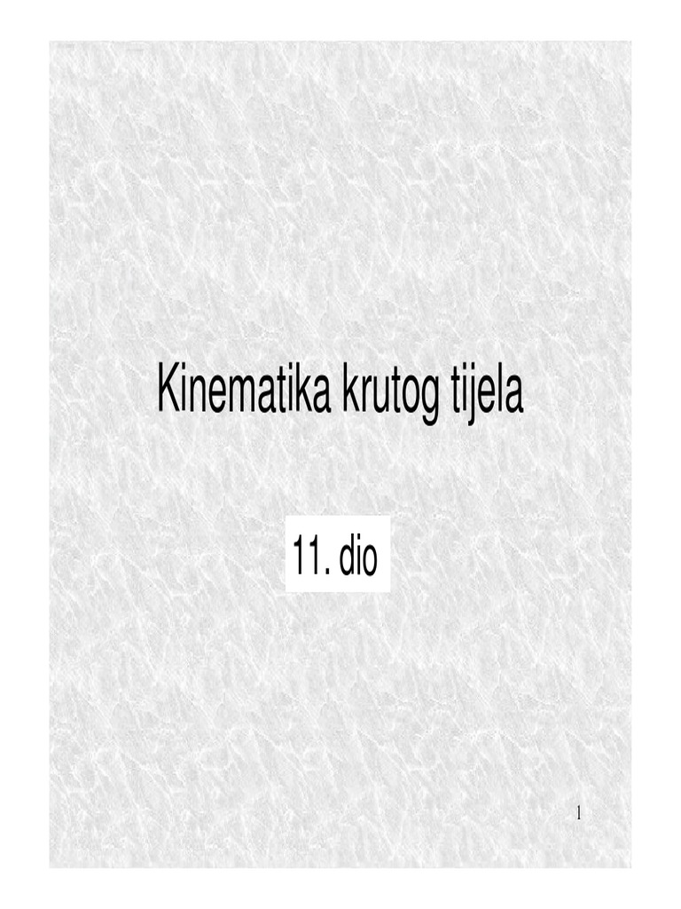 Kinematika 3-1 | PDF