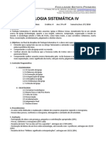 Teologia Sistematica IV - 2014