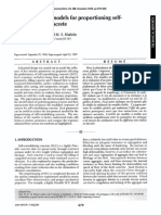 Factorial Design Models For Proportioning Self-Consolidating Concrete