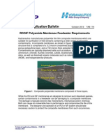 Technical Application Bulletin: RO/NF Polyamide Membrane Feedwater Requirements