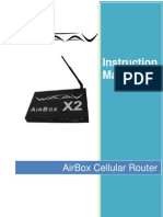 Instruction Manual: Airbox Cellular Router