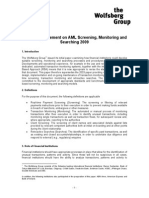 Wolfsberg Monitoring Screening Searching Paper Nov 9 2009