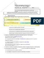 Evaluación de Lenguaje y Comunicación Poema 5º