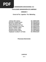 ATPS PROCESSOS GERENCIAIS