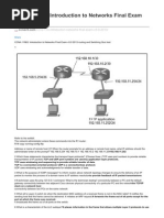 CCNA 1 RS Introduction To Networks Final Exam v50 2013