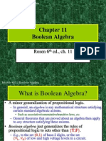 Boolean Algebra: Rosen 6 Ed., Ch. 11