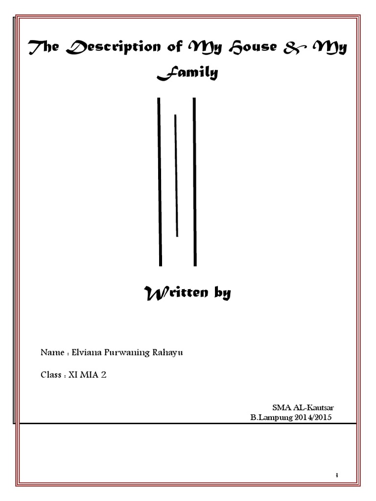 My House and Family Description | PDF | Kitchen | Foods