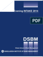 MBM Evening Intake 2014 Details