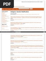 Genetic Modification Research Studies