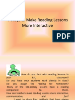 4 Ways to Make Reading Lessons More Interactive