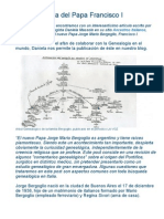 La Genealogía Del Papa Francisco I