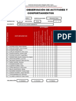 Ficha de Observación de Actitudes y