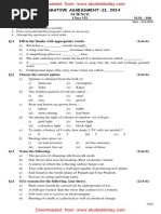 CBSE Class 7 Science Sample Paper SA2 2014