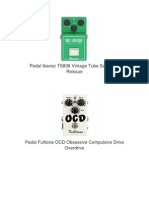 Pedal Ibanez TS808 Vintage Tube Screamer Reissue