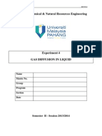 Gas Diffusion in Liquid