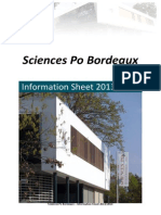 Sciences Po Bordeaux Information Sheet 2013 2014