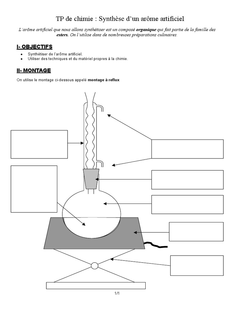 Synthèse De L Arome De Banane Corrigé TP Arome Banane | PDF | Ester | Acide acétique