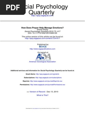 How Does Prayer Help Manage Emotions