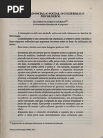 Interação Social - o Social, o Cultural e o Psicológico