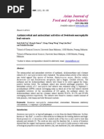 Download Antimicrobial and Antioxidant Activities of Swietenia Macrophylla Leaf Extracts by suri85 SN248382243 doc pdf