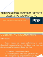 Erros Dissertativos Argumentativos