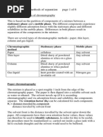 Unit 2 Mod 2 Chromatographic Methods of Separation