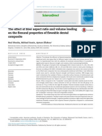 The Effect of Fiber Aspect Ratio and Volume Loading on the Flexural Properties of Flowable Dental Composite