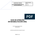 Guia Atencion Rehabilitacion Oral Abril 2013 PDF