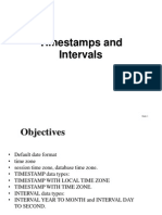 Timestamps and Intervals: Slide 1