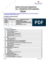 HR Systems PeopleSoft HCM Upgrade Charter - Scope Baseline