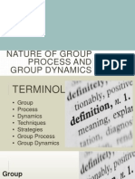 Nature of Group Process and Group Dynamics
