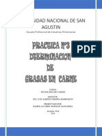 Determinacion de Grasa en Carnes 