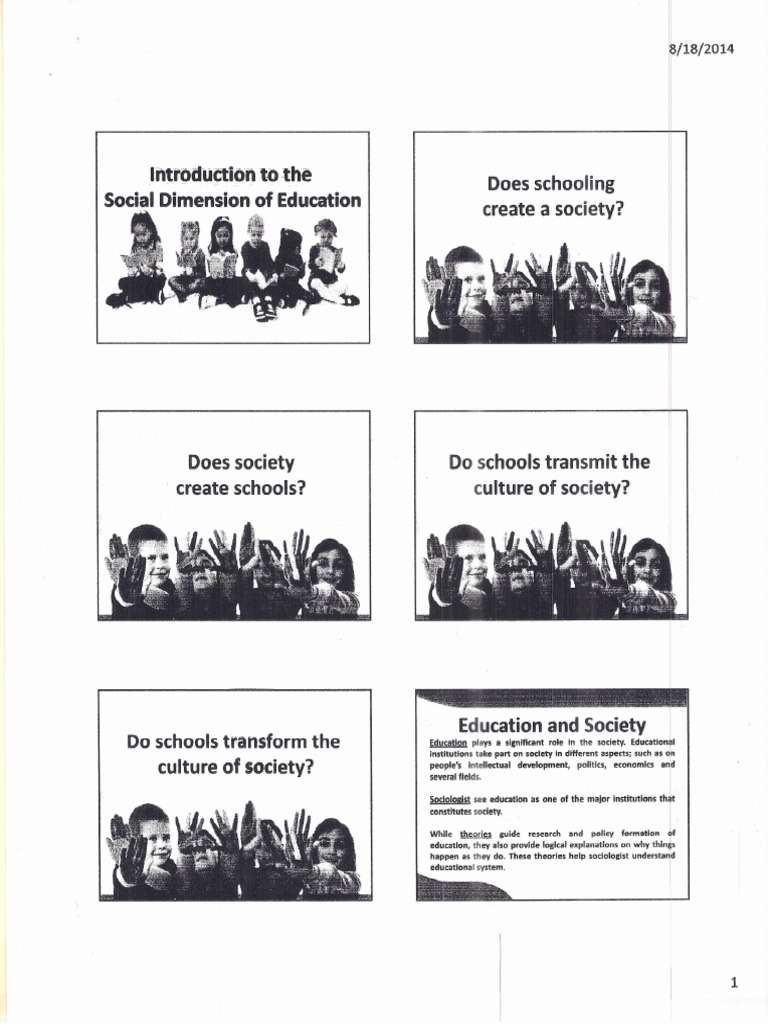 Social Dimension of Education Explained | PDF | Social Group | Sociology