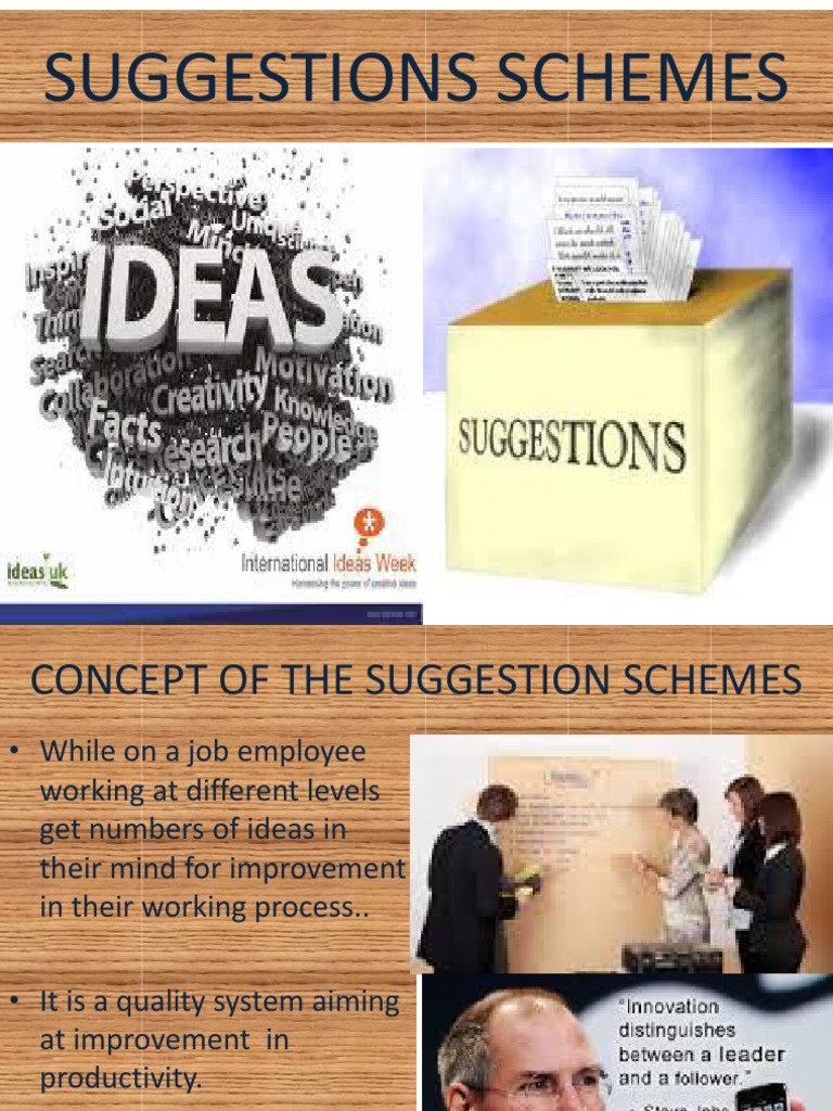 Suggestion Schemes | PDF | Incentive | Employment