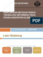 Rancangan Mitigasi Risiko Teknologi Informasi Pada Pdam Kabupaten